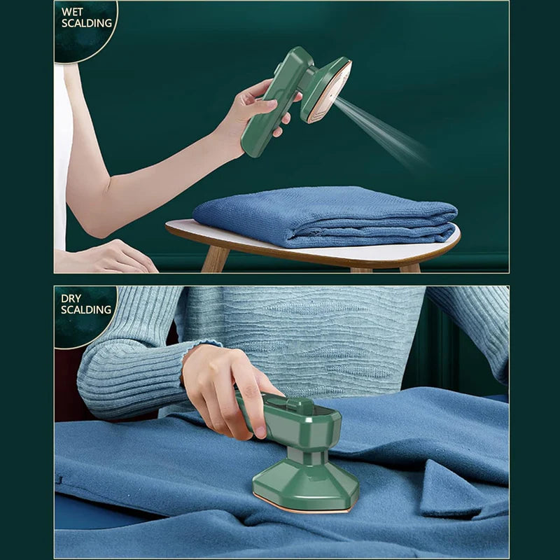 2 in 1 Mini Travel Iron and Steamer Portable 150W Compact Design for Quick Pressing