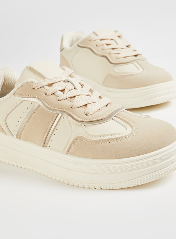 Lightweight Women Colourblock Sneakers for Gym Workouts and Outdoor Adventures