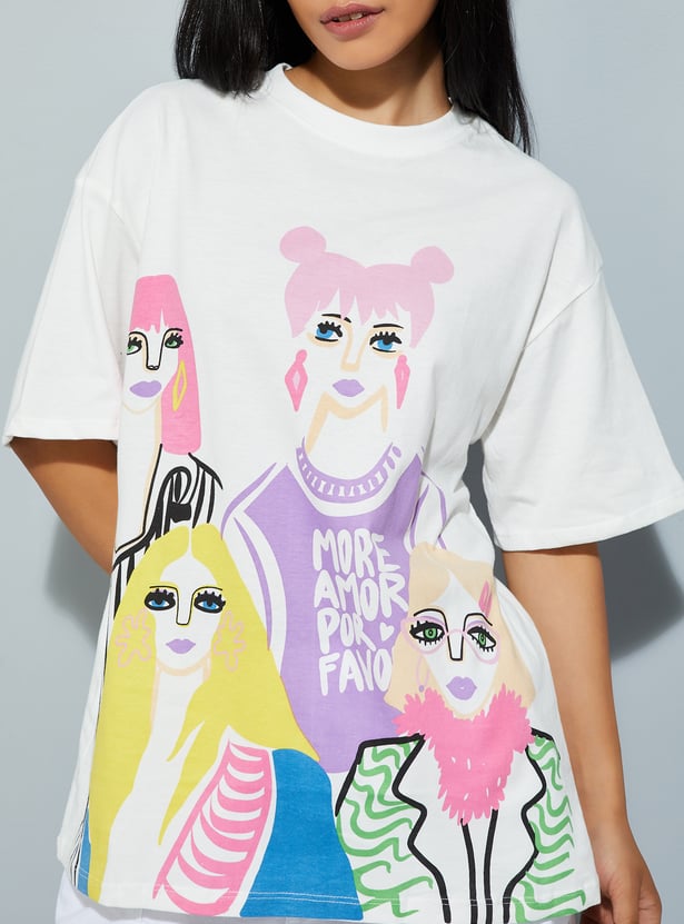 Soft and Stylish Women’s Printed T-shirt for Office, Home, and Daily Outings