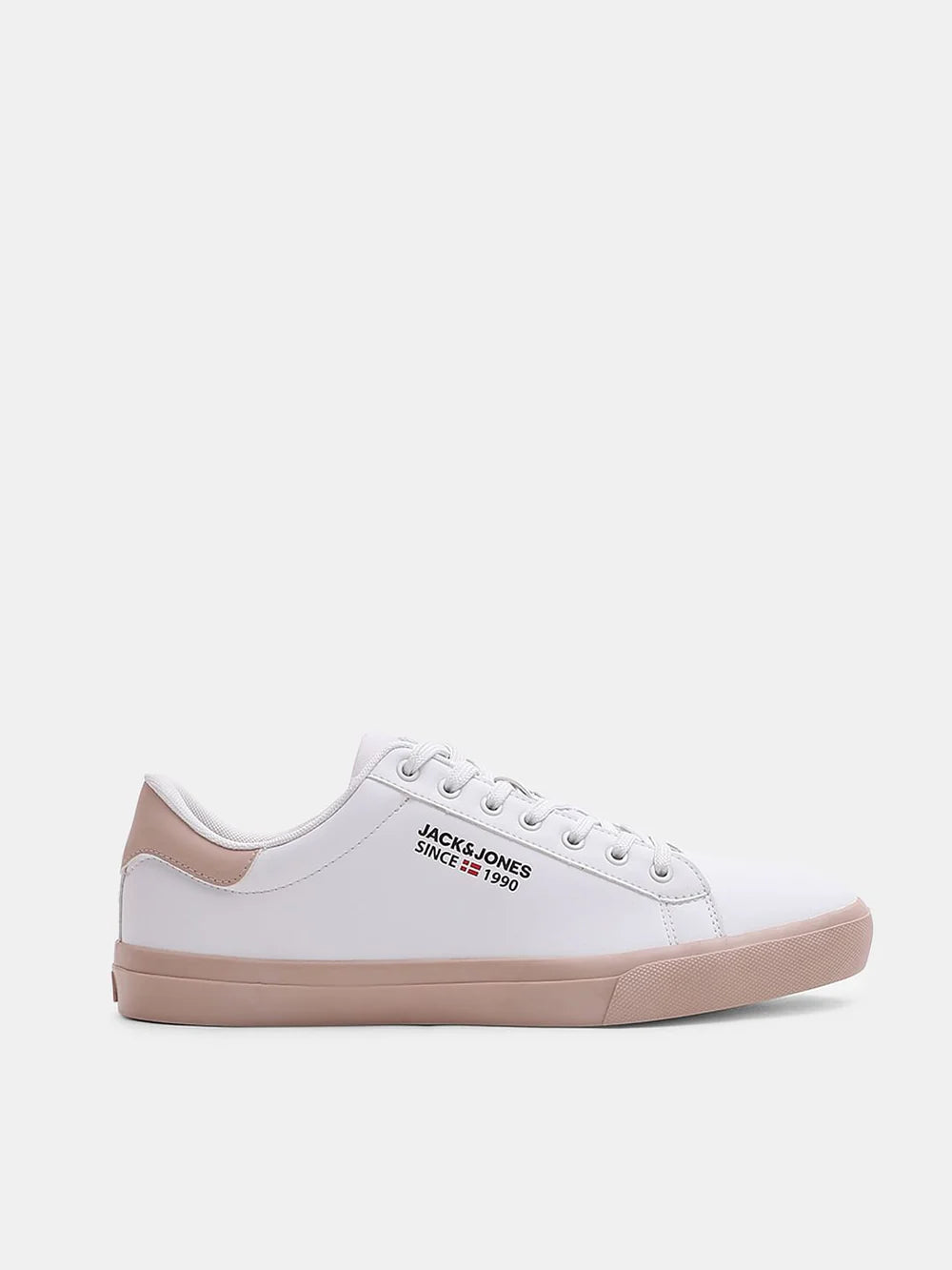 Sleek White PU Casual Sneakers for Casual Outings and Urban Fashion