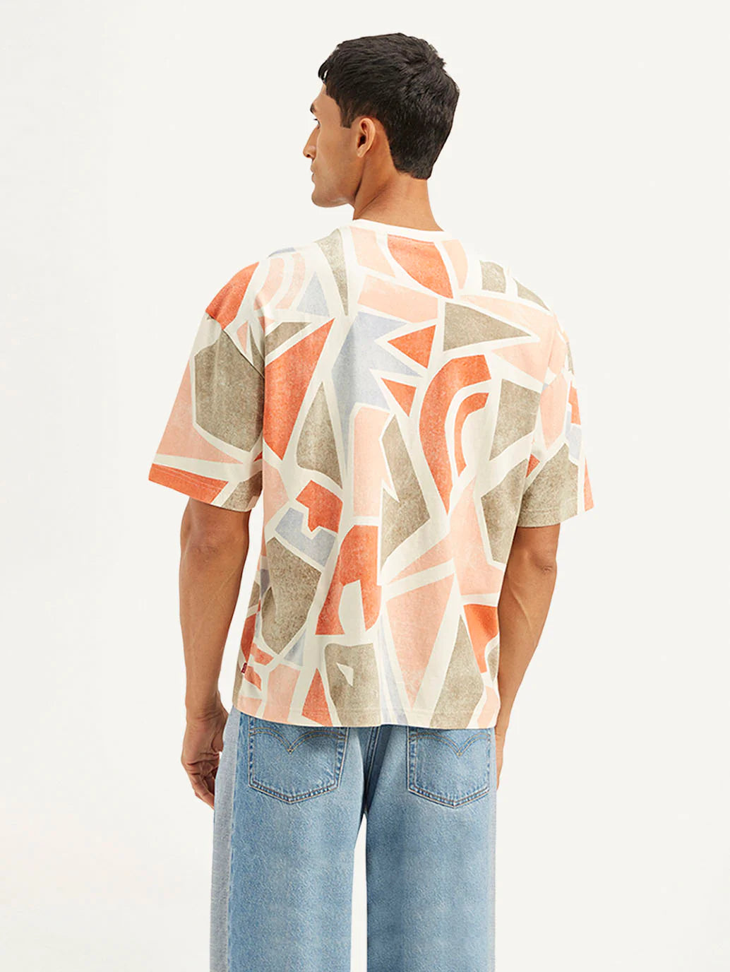 Street Fashion Loose Fit Cotton T-Shirt for Men with Bold Graphic Print