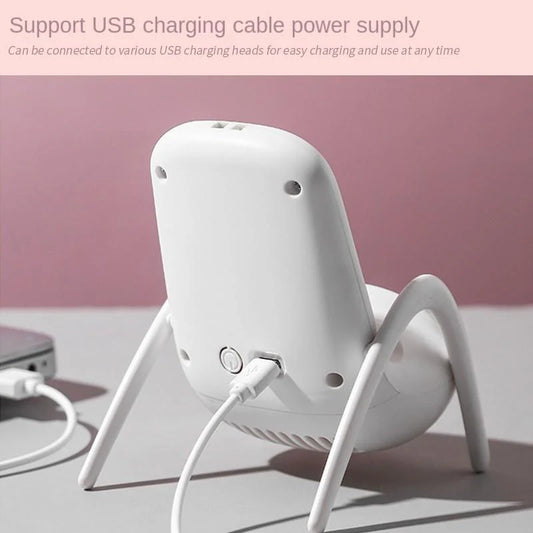 2 in 1 Portable Mobile Phone Holder Fan Handheld & Multifunctional (Battery Not Included)