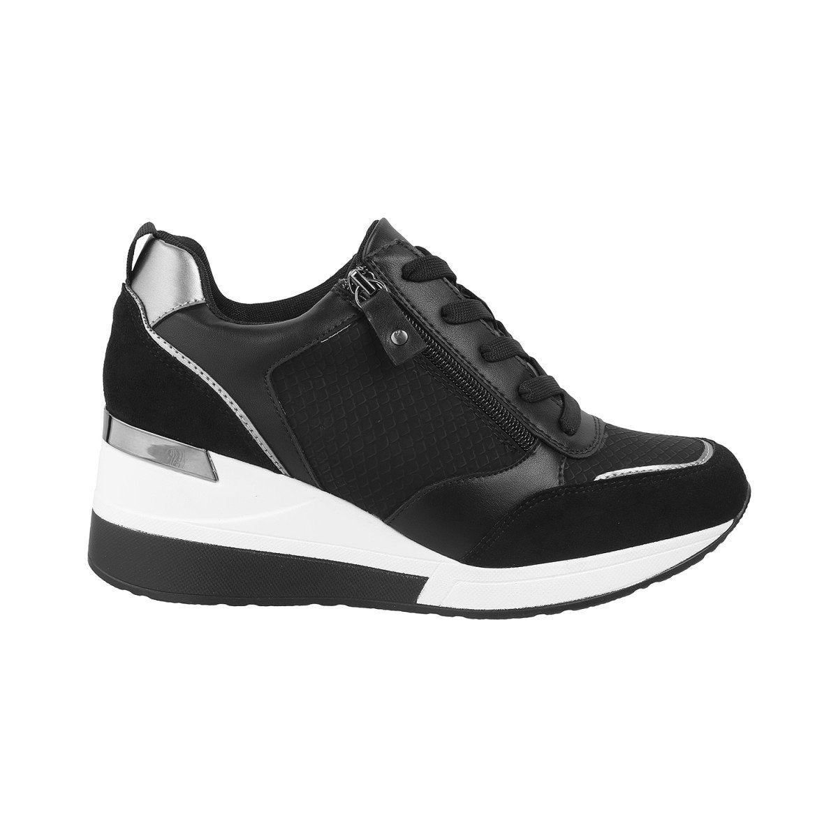 Classic Women Black Sports Sneakers for Running Sports Activities and Everyday Wear