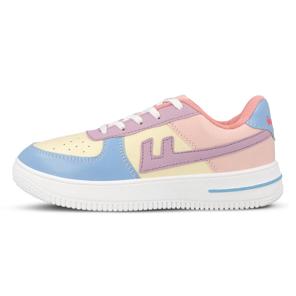 Modern Womens Lifestyle Yellow Peach Fashion Sneakers for Street Style and Casual Look