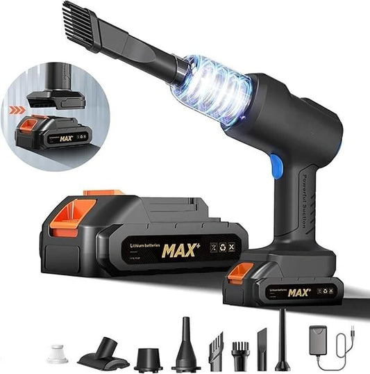 Cordless Vacuum Cleaner with 21,000Pa Suction High Power Detachable Battery and Various Cleaning Attachments