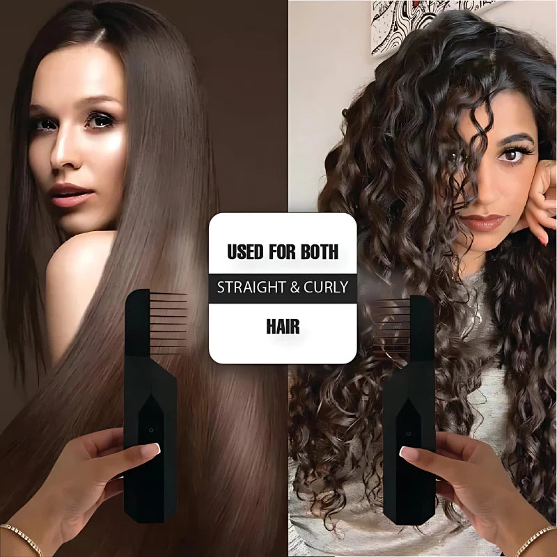 Natural Bakhoor Scented Comb with Rechargeable Electric Incense Diffuser for Hair and Relaxation