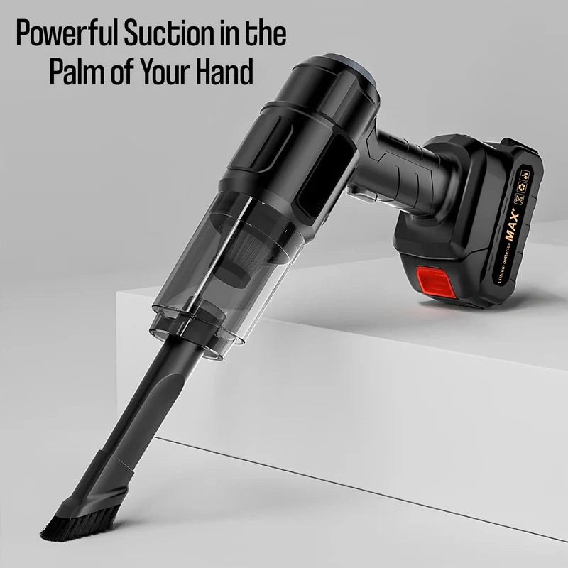Cordless Vacuum Cleaner with 21,000Pa Suction High Power Detachable Battery and Various Cleaning Attachments