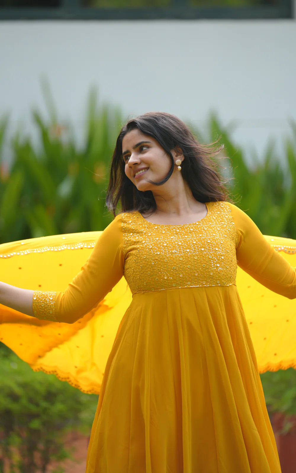 Premium Mustard Kurti Ensemble with Coordinated Dupatta and Stylish Traditional Detailing for Wedding Functions and Festive Occasions