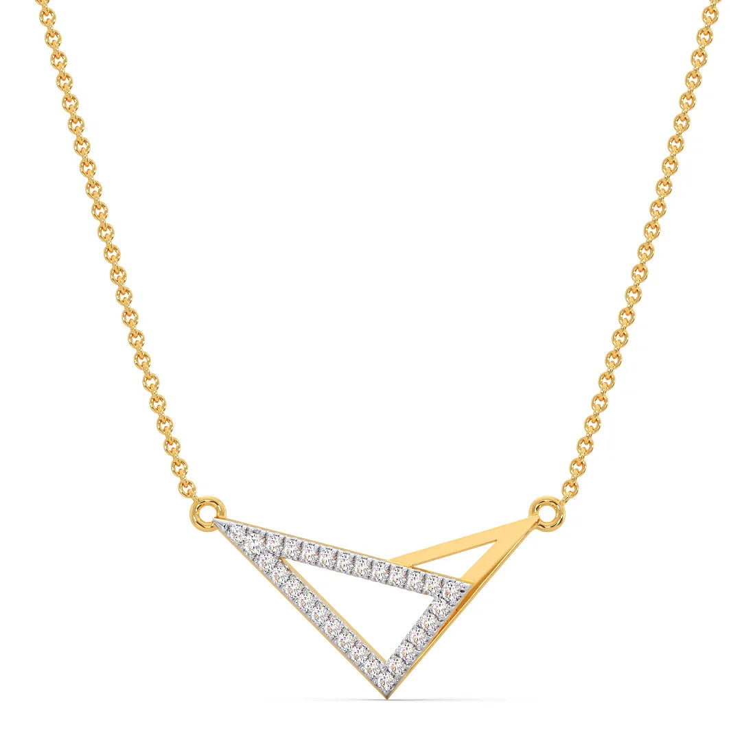 Elegant Diamond Pendant Necklace with Sleek Hallie Design