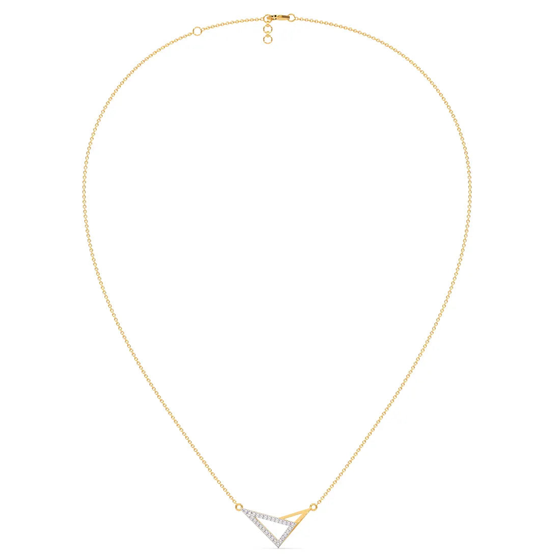 Elegant Diamond Pendant Necklace with Sleek Hallie Design
