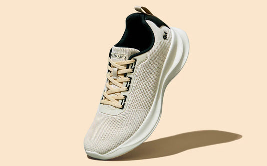 Men’s Ivory Walking Sneakers Lightweight and Durable Casual Shoes