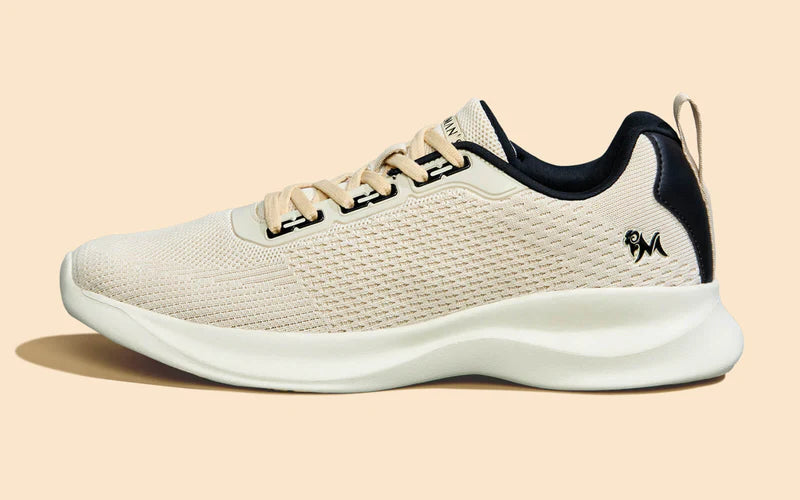 Men’s Ivory Walking Sneakers Lightweight and Durable Casual Shoes