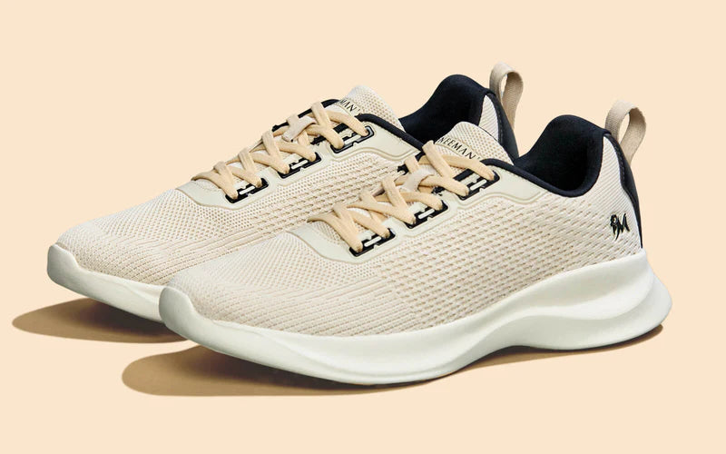 Men’s Ivory Walking Sneakers Lightweight and Durable Casual Shoes