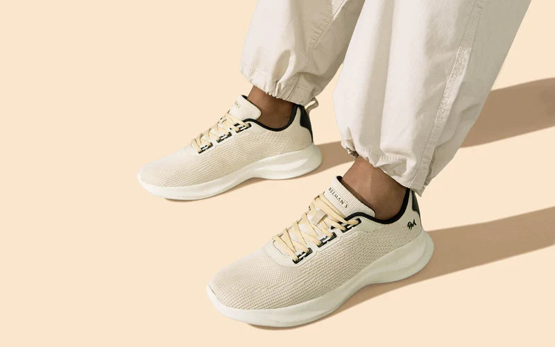 Men’s Ivory Walking Sneakers Lightweight and Durable Casual Shoes
