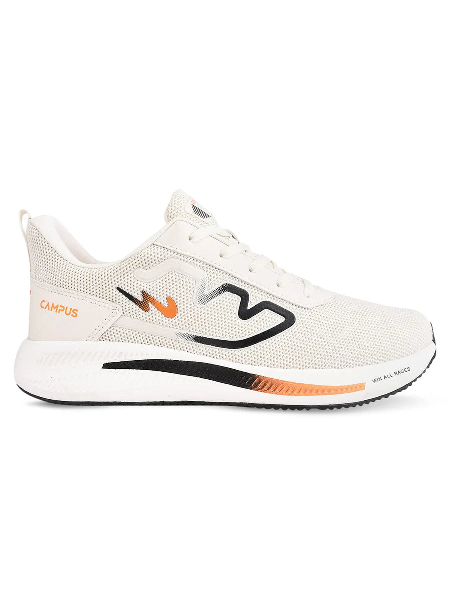 Durable Off White Men’s Running Shoes for Training, Running, and Fitness Sessions