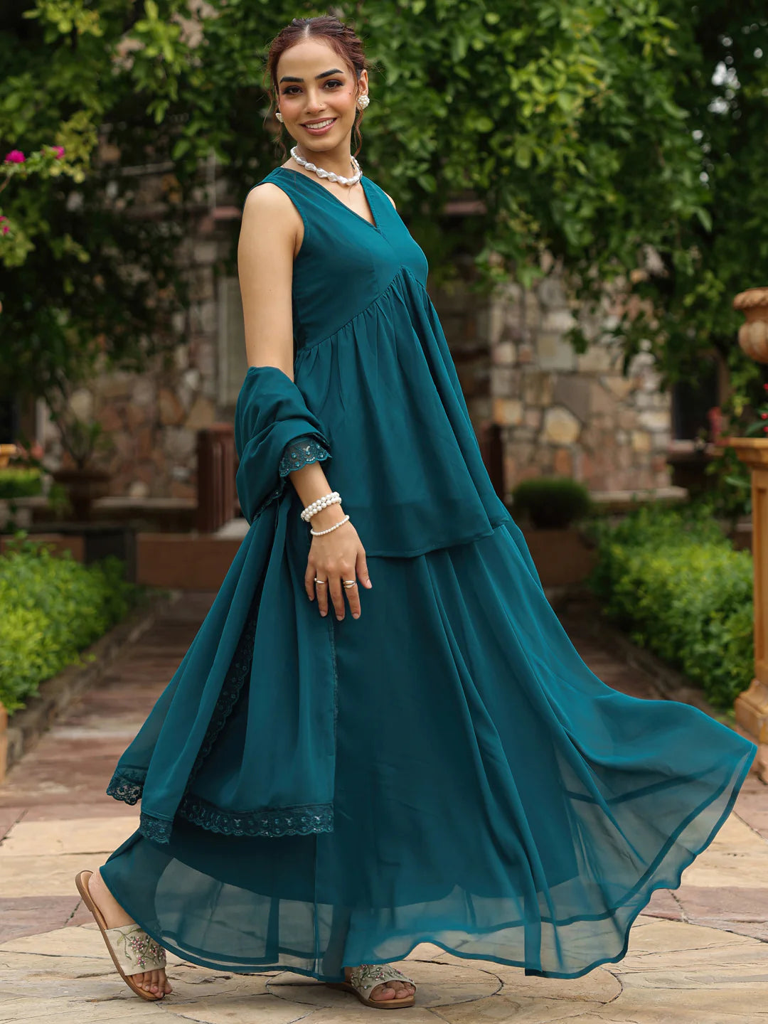 Trendy Women’s Peplum Short Kurta Skirt Set Stylish Comfortable and Ideal for Holiday and Party Outings