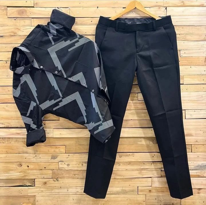 Men’s Versatile Outfit with Striped Shirt and Dark Wash Jeans for Casual and Smart Look