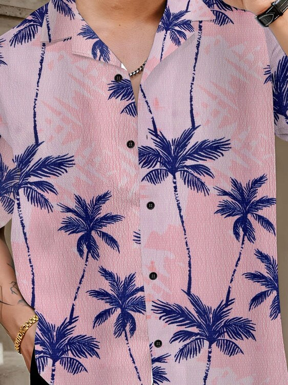 Comfort Fit Half Sleeve Shirt for Men Lightweight and Breathable Ideal for Holiday Outings and Weekend Fun