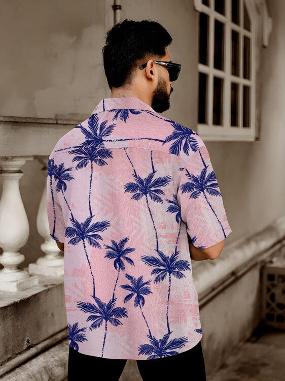 Comfort Fit Half Sleeve Shirt for Men Lightweight and Breathable Ideal for Holiday Outings and Weekend Fun