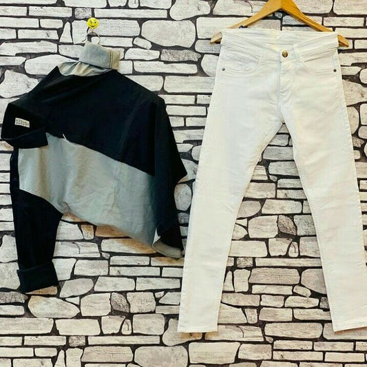 Men’s High-Quality Printed Shirt with Pant Two-Piece Combo