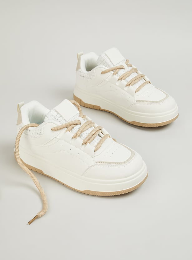 Comfortable Women’s Lace-Up Sneakers for Walking, Gym, and Daily Activities
