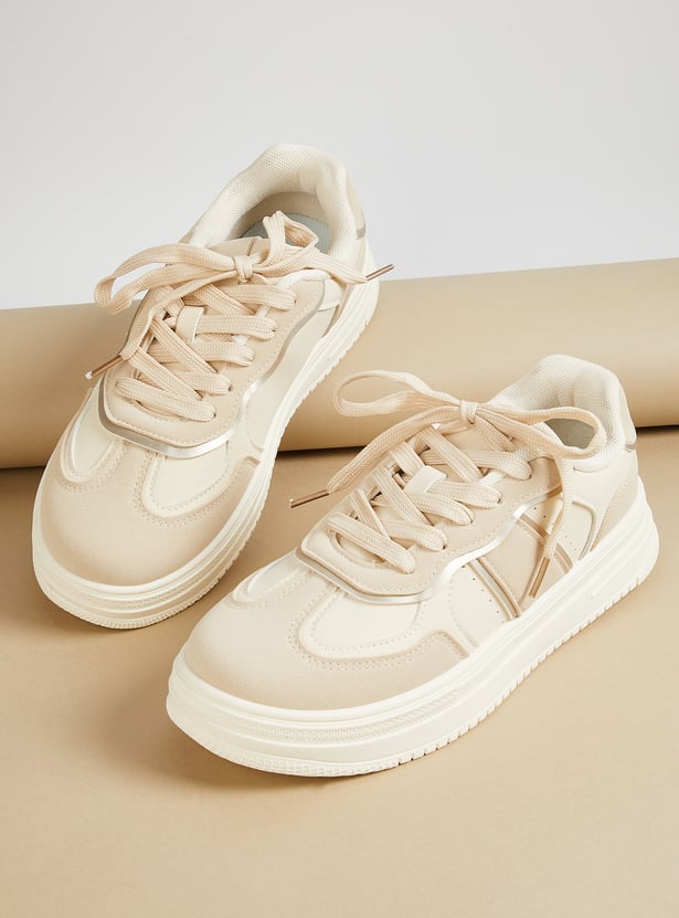 Lightweight Women Colourblock Sneakers for Gym Workouts and Outdoor Adventures