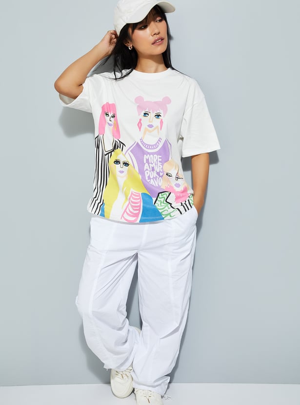 Soft and Stylish Women’s Printed T-shirt for Office, Home, and Daily Outings