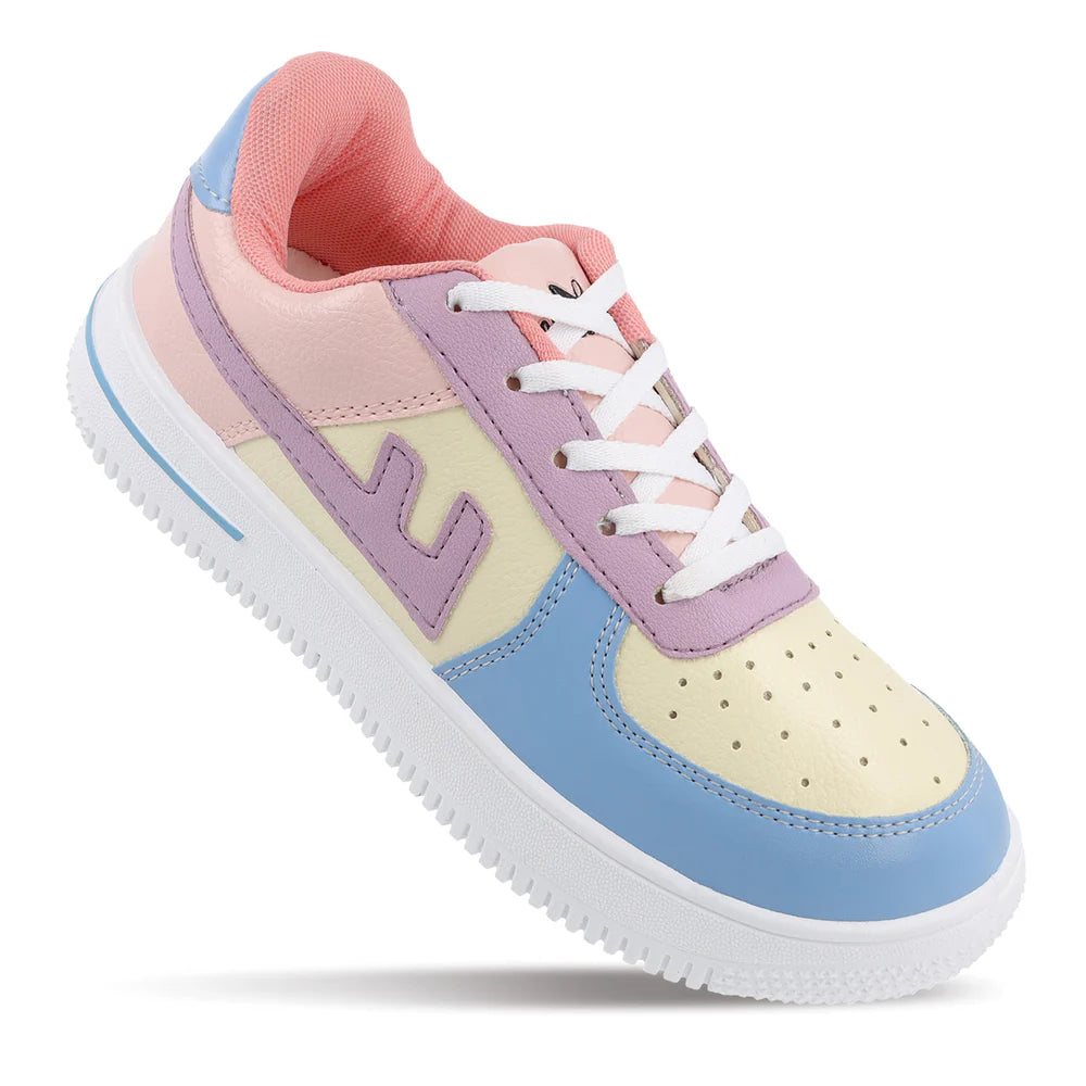 Modern Womens Lifestyle Yellow Peach Fashion Sneakers for Street Style and Casual Look