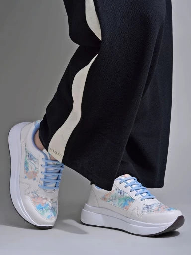 Stylestry Smart Casual Blue Sneakers for Women and Girls with Lightweight Design and Comfortable Fit