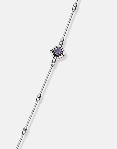 Graceful Silver Necklace with Extended Length for Layering