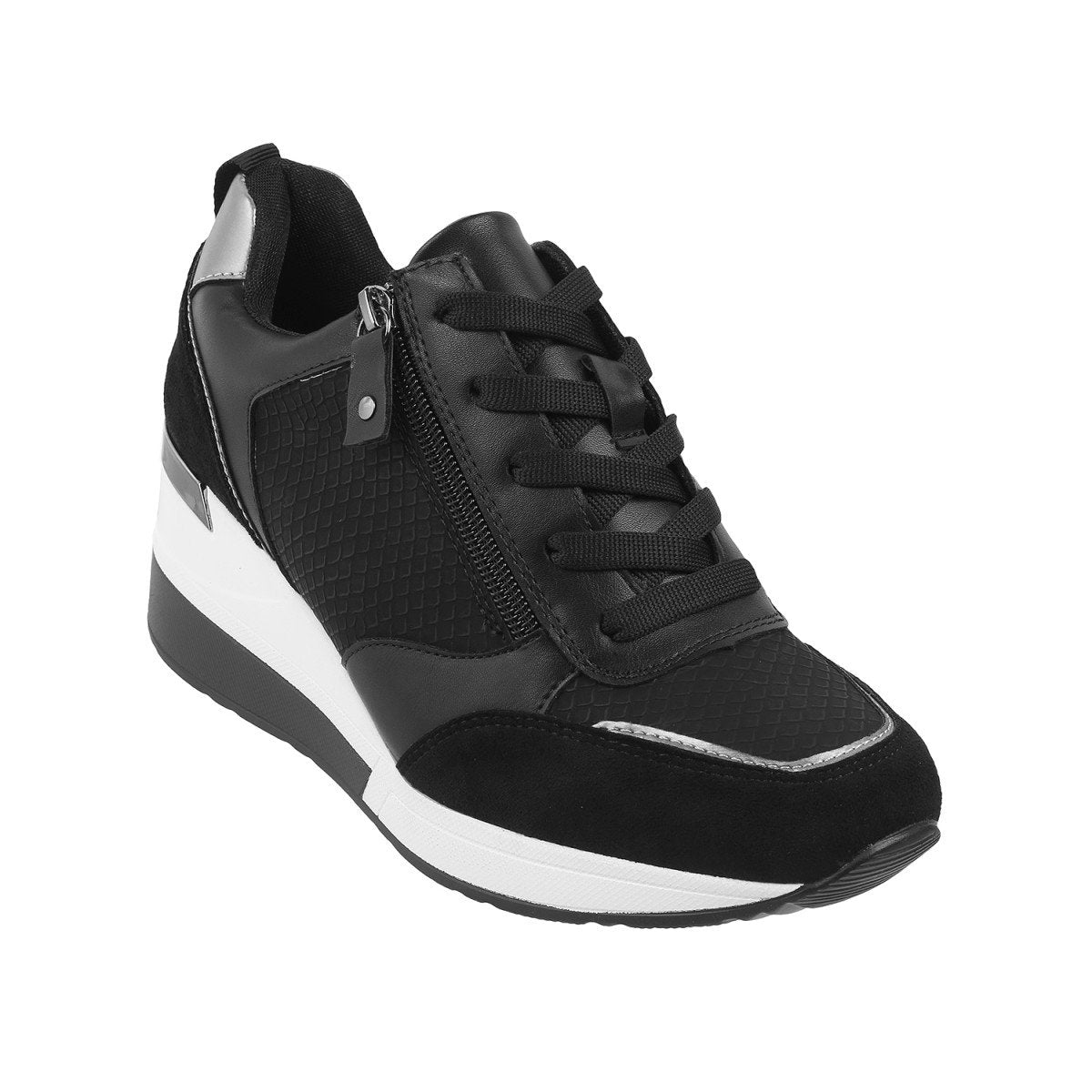 Classic Women Black Sports Sneakers for Running Sports Activities and Everyday Wear