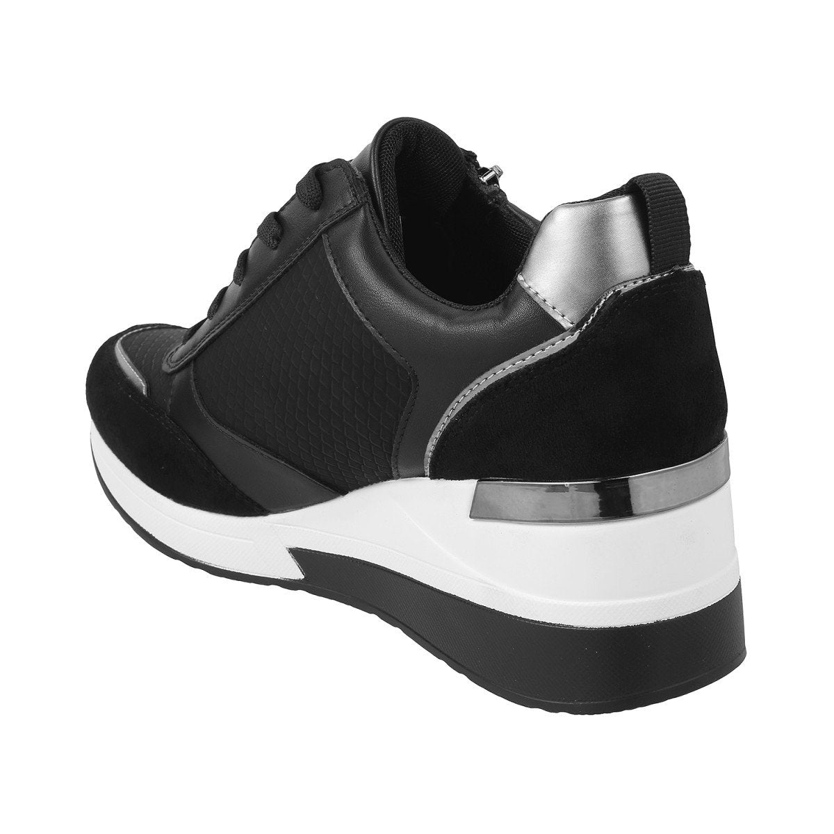 Classic Women Black Sports Sneakers for Running Sports Activities and Everyday Wear