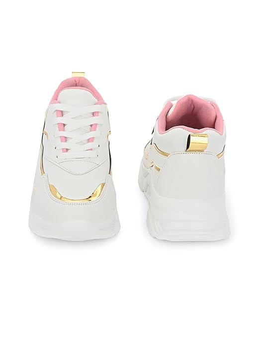 Contemporary Women’s Flare Solid Active Wear Casual Sneakers for Comfort, Style, and Everyday Use