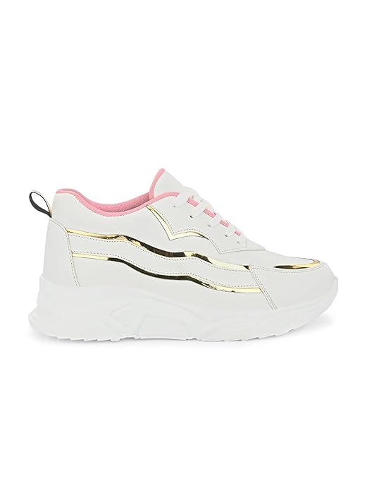 Contemporary Women’s Flare Solid Active Wear Casual Sneakers for Comfort, Style, and Everyday Use