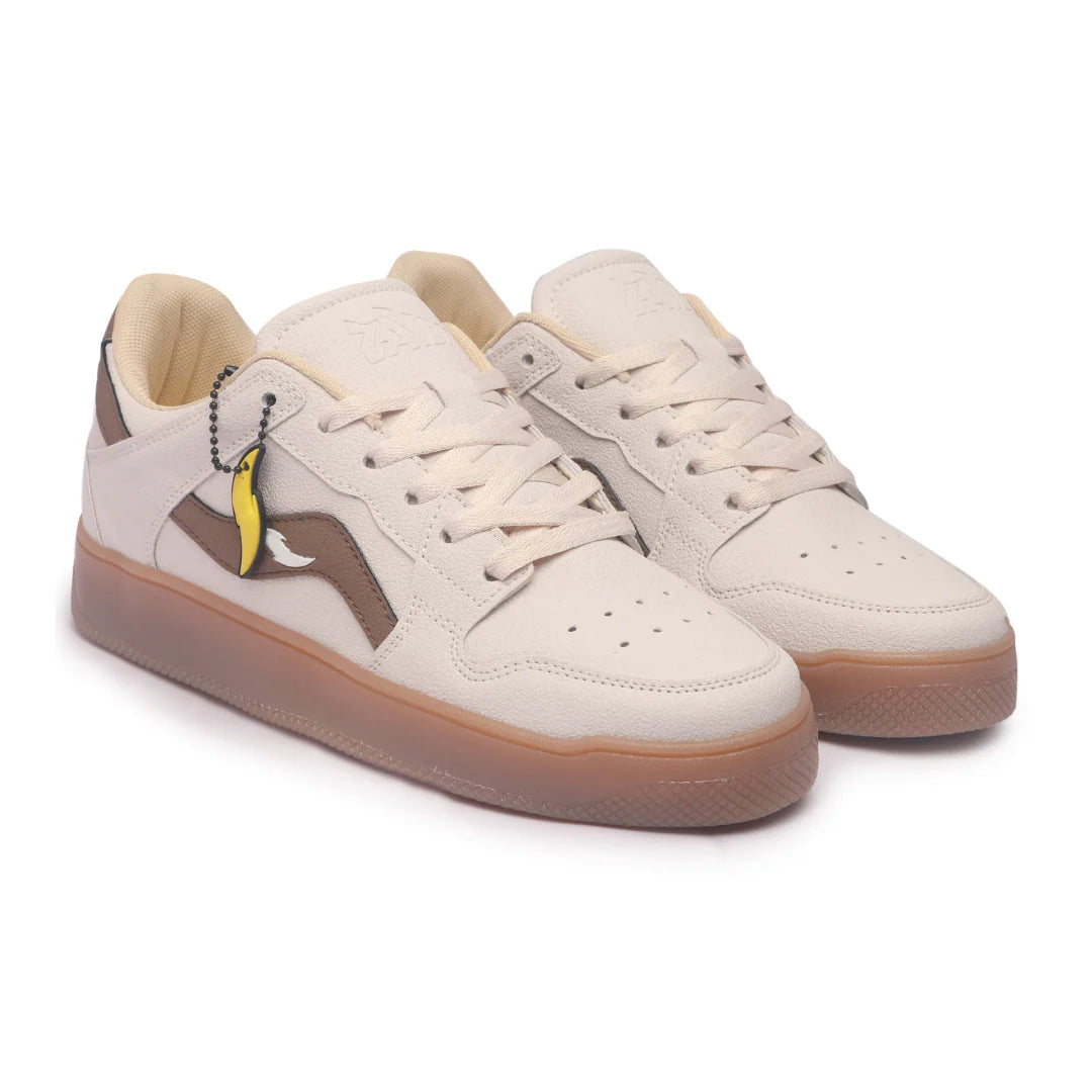 Lightweight Cream Casual Sneakers for Men Stylish and Durable