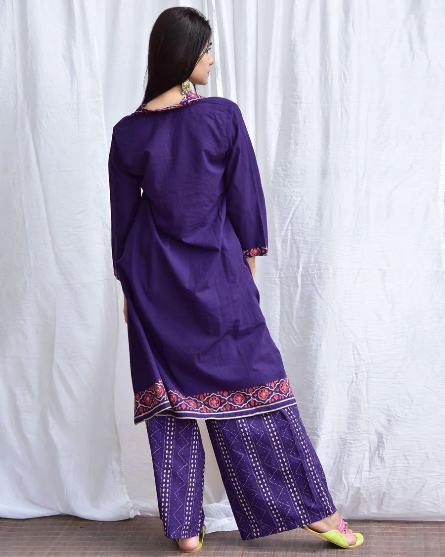 Neelam Cotton Kurta Set with Handblock Prints for Women Stylish and Trendy