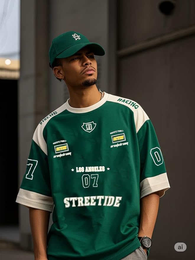 Relaxed Fit Men’s Cotton T-Shirt Oversized Design