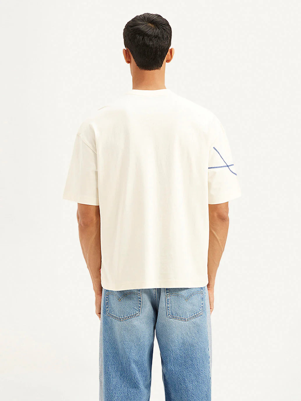 Comfortable Men’s Loose Fit Graphic T-Shirt Geometric Design