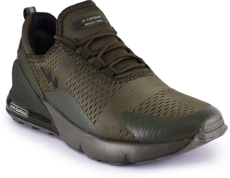 Contemporary Olive Men’s Running Shoes for Everyday Comfort and Style
