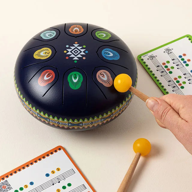 Melody Maker Steel Tongue Drum for Kids Musical Learning Instrument with Fun Sounds