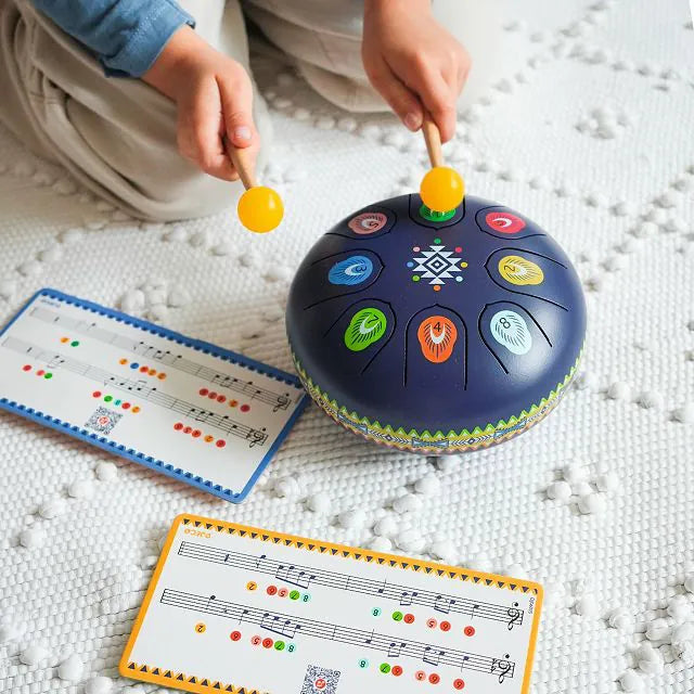 Melody Maker Steel Tongue Drum for Kids Musical Learning Instrument with Fun Sounds