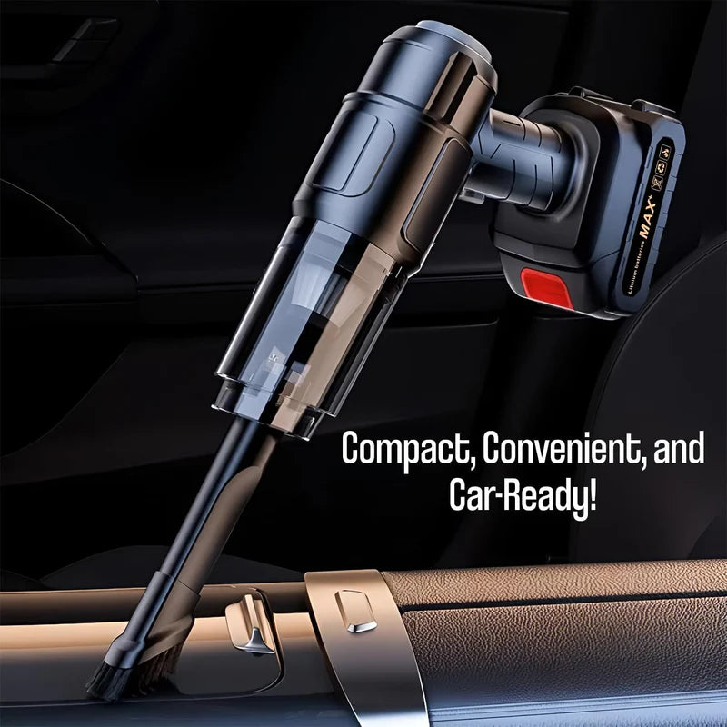 Cordless Vacuum Cleaner with 21,000Pa Suction High Power Detachable Battery and Various Cleaning Attachments