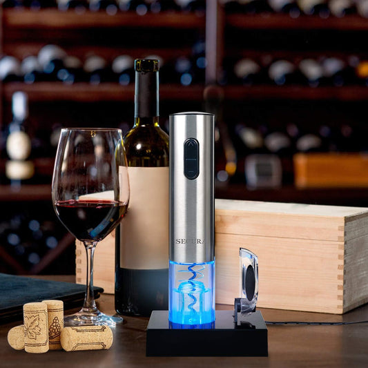 Rechargeable Automatic Wine Opener Electric Corkscrew with Foil Cutter for Home and Parties