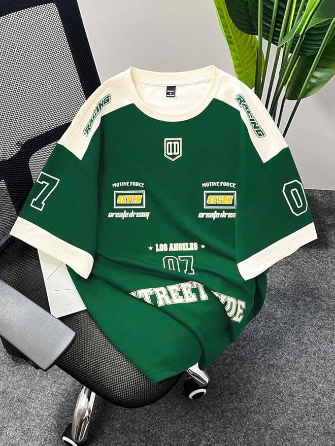 Relaxed Fit Men’s Cotton T-Shirt Oversized Design