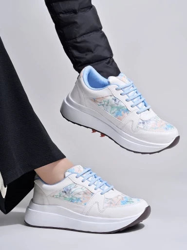 Stylestry Smart Casual Blue Sneakers for Women and Girls with Lightweight Design and Comfortable Fit