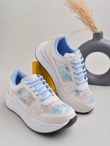 Stylestry Smart Casual Blue Sneakers for Women and Girls with Lightweight Design and Comfortable Fit