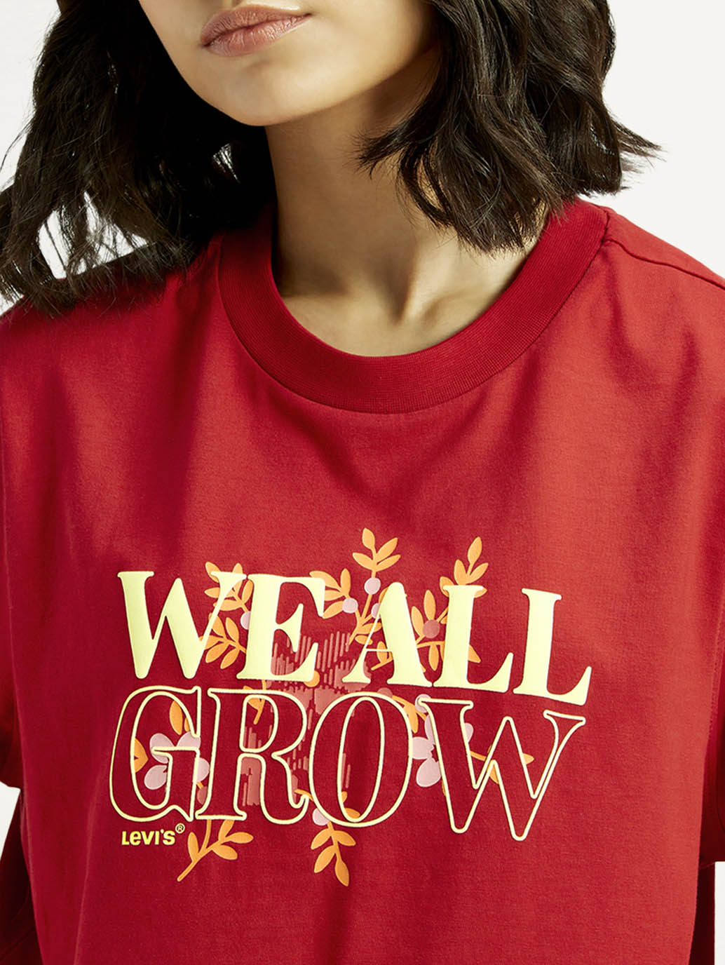 Minimalist Women’s Typographic Print T-shirt with Relaxed Comfortable Fit