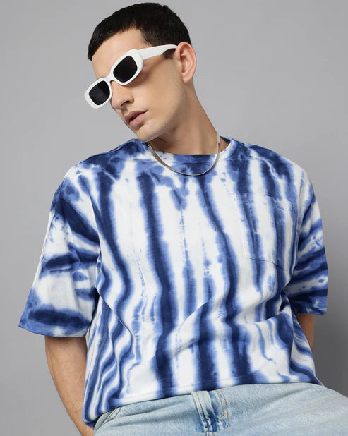 Stylish Oversized Tie-Dye T-Shirt for Men Trendy Fashion