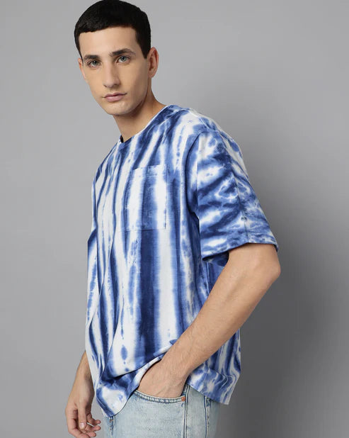 Stylish Oversized Tie-Dye T-Shirt for Men Trendy Fashion