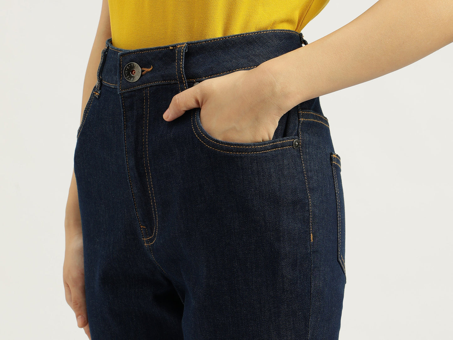 Solid Boot Leg Fit Denim Jeans for Women Lightweight Comfortable and Durable
